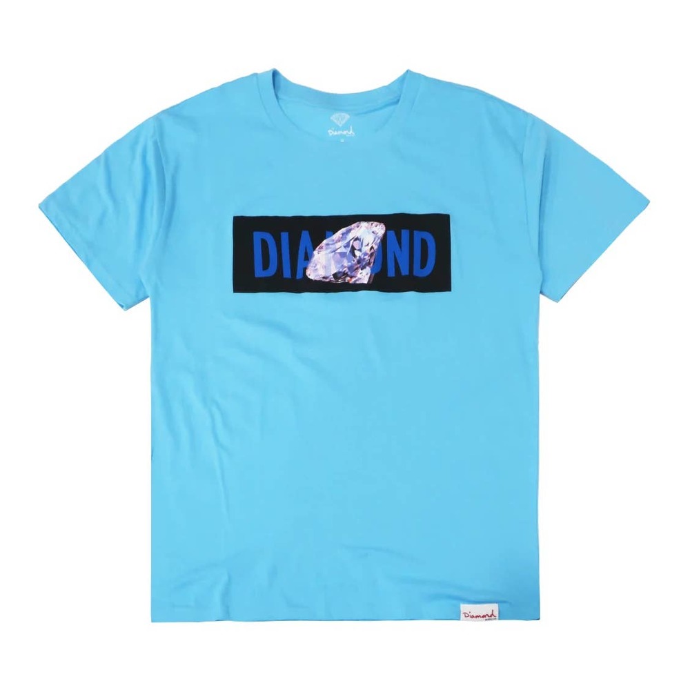 Diamond Supply Co. Men's Banded Logo Tee T-Shirt - Light Blue